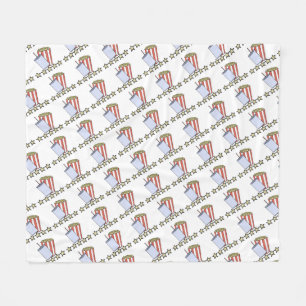 Custom 5 Star Movie Review Popcorn Drink Film Fleece Blanket