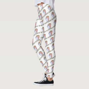 Custom 5 Star Movie Review Popcorn Drink Film Leggings