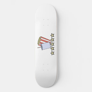 Custom 5 Star Movie Review Popcorn Drink Film Skateboard