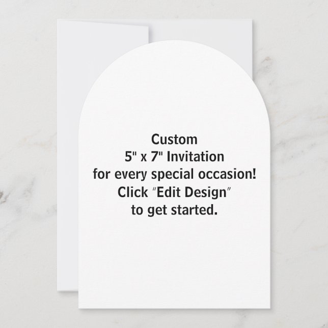 Custom 5" x 7" Flat Invitation Card (Front)