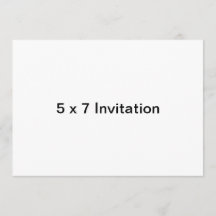 Custom 5 x 7 Invite (Horizontal)