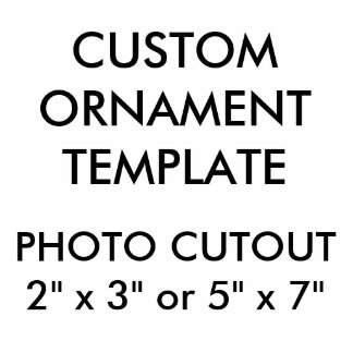 Custom 5" x 7" Photo Cutout Christmas Ornament