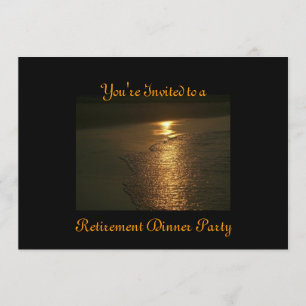 Custom 5x7 Retirement Dinner Invitations Recycled