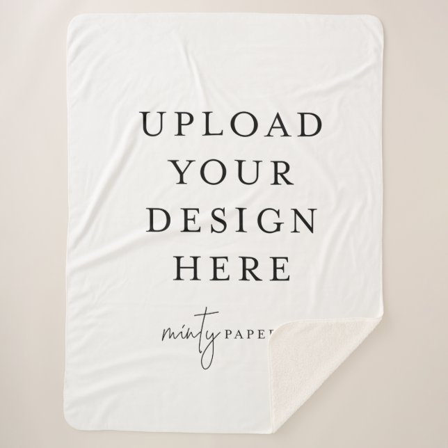 Custom 60" x 80" Sherpa Blanket, Large Sherpa Blanket (Front)