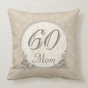 Custom 60th Anniversary Gifts for Mum and it Dad Cushion