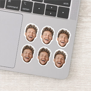 Custom 6 Face Sticker – Funny Personalised Photo