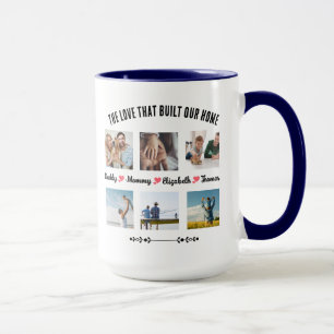 Custom 6 Family Photo Mug