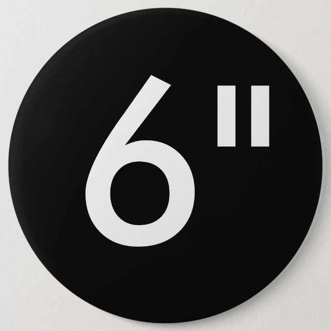 Custom 6" Inch Colossal Round Badge Blank Template (Front)