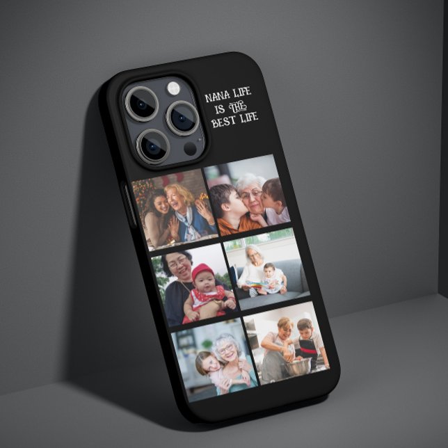 custom 6 photo collage grandmother nana with kids Case-Mate iPhone case (Creator Uploaded)