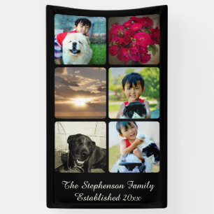 Custom 6 Photo Collage Vertical Mosaic Picture Banner