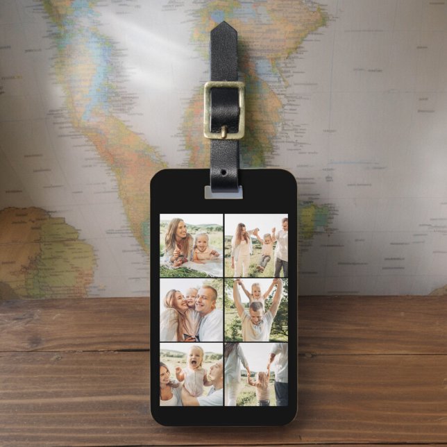 Custom 6 Photo Instagram Personalised Luggage Tag (Creator Uploaded)