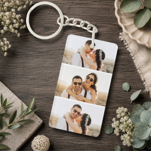 Custom 6 Photos Collage Keepsake Key Ring