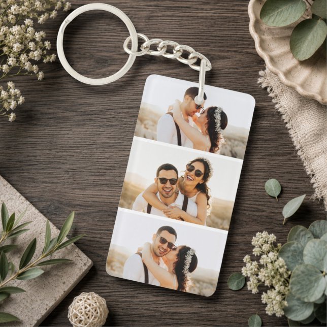 Custom 6 Photos Collage Keepsake  Key Ring (Creator Uploaded)