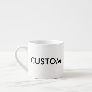 Custom 6oz White Espresso Coffee Cup