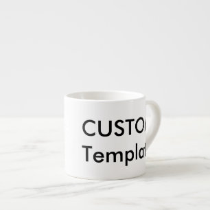 Custom 6oz White Espresso Coffee Cup
