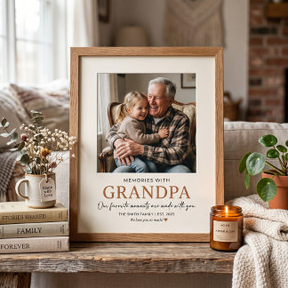 Custom 6R Grandpa Photo Print – Personalised 6x8