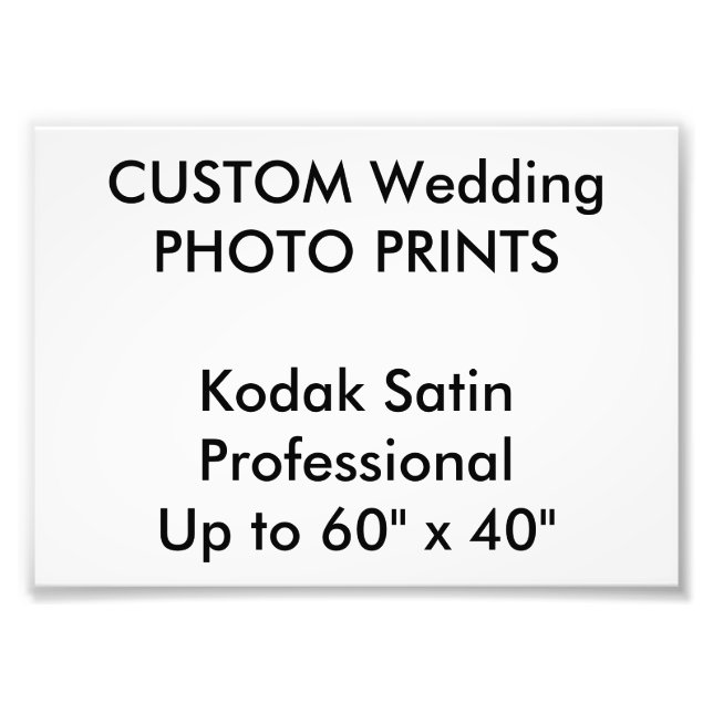 Custom 7" x 5" Photo Prints, Enlargements (Front)