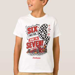 Custom 7th Birthday Pit Crew Tees for Cars Shirt
