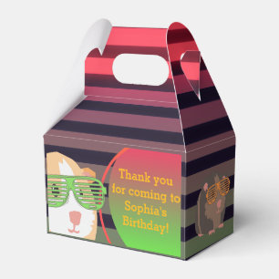 Custom 80's Retro Guinea Pig Throwback  Favour Box