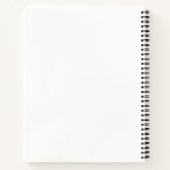 Custom 21.6 cm x 28 cm (8.5" x 11") Spiral Notebook (Back)