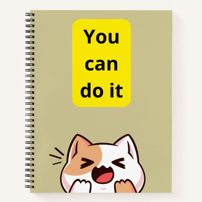 Custom 8.5" x 11" Spiral Notebook (Front)