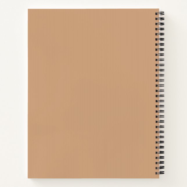 Custom 8.5" x 11" Spiral Notebook (Back)