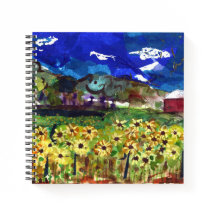 Custom 8.5" x 8.5" Spiral Notebook