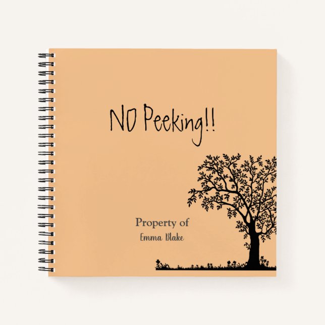 Custom 8.5" x 8.5" Spiral Sketchbook Notebook (Front)