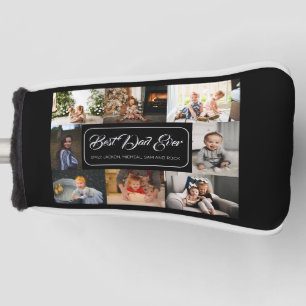 Custom 8 Photo Collage Best Dad Ever Golf Head Cover