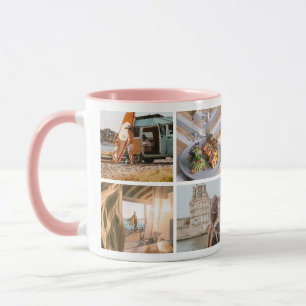 Custom 8 Photo Collage Keepsake  Mug
