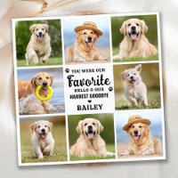 Custom 8 Photo Collage Pet Dog Loss Remembrance