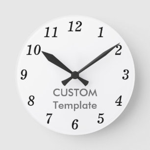 Custom 8" ROUND Wall Clock CENTURY ITA.