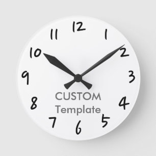 Custom 8" ROUND Wall Clock SYMBOL 2