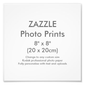 Custom 8" x 8" Square Photo Print Template