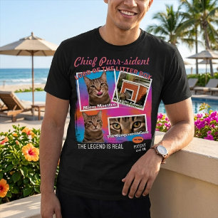 Custom 90s Bootleg Pet Photo Collage T-Shirt