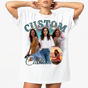 Custom 90s Bootleg Rap Photo Collage, 90s Vintage  T-Shirt