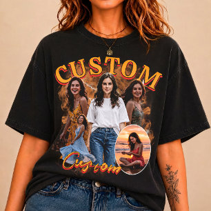 Custom 90s Bootleg Rap Photo Collage, 90s Vintage T-Shirt