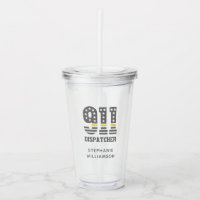 Custom 911 Dispatcher USA Flag Thin Yellow Line