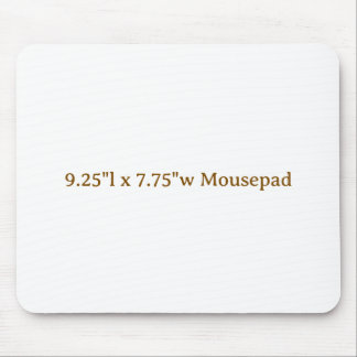Custom 9.25"l x 7.75"w Mousepad