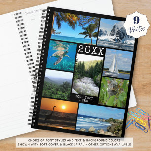 Custom 9 Photo Collage Photography Personalised Planner