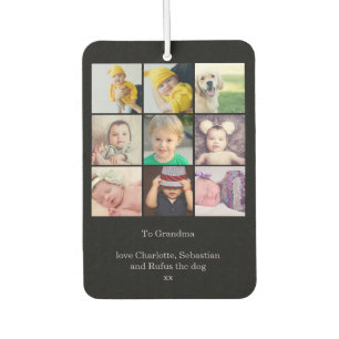 Custom 9 Photo One Of A Kind Personalised Car Air Freshener