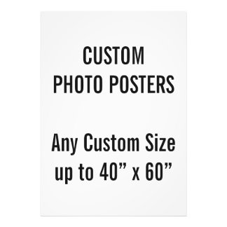 Custom A0 Photo Poster, up to 40” x 60”