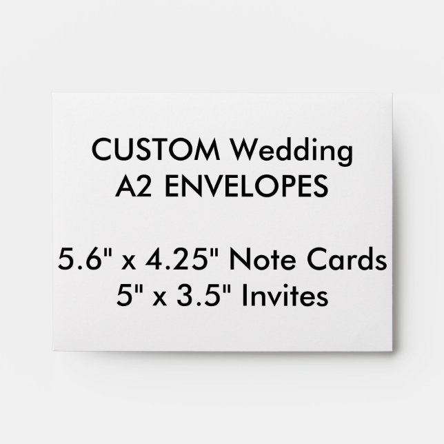 Custom A2 Envelopes 5.6" x 4.25" Note Cards (Front)
