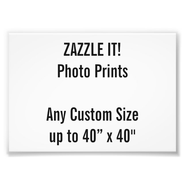 Custom A6 Photo Print  UK Frame Size (Front)