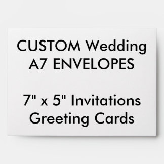 Custom A7 Envelopes 7" x 5" Invitations & Cards