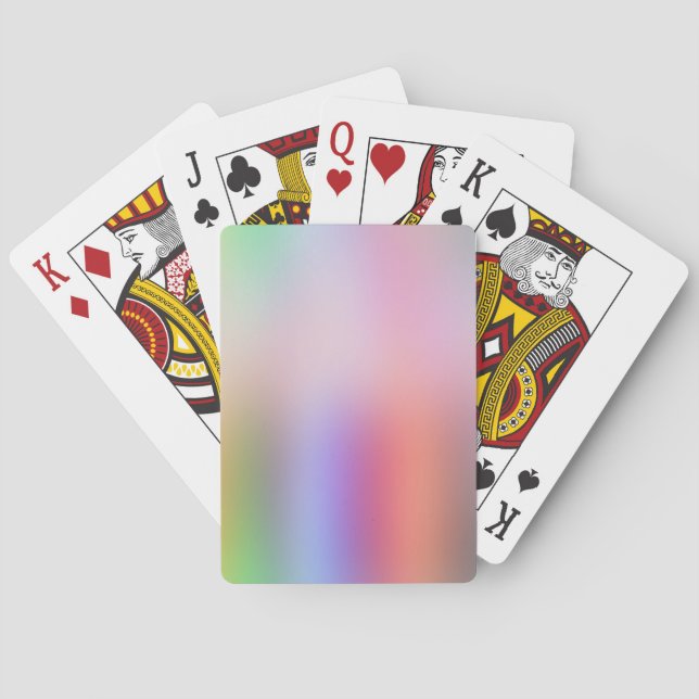 Custom Abstract Art Elegant Colourful Template Playing Cards (Back)