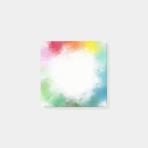 Custom Abstract Art Rainbow Colours Pink Red Orang Post-it Notes