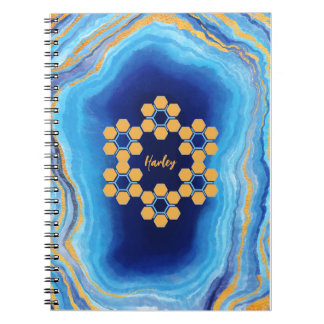 Custom abstract geometric colourful photo notebook