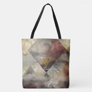Custom : Abstract Geometric Tote