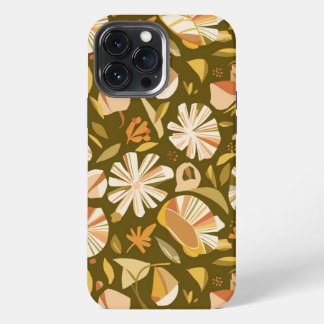 Custom Abstract Japanese Spring Flowers Pattern iPhone 13 Pro Max Case